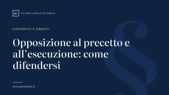 Opposizione al precetto e all’esecuzione: come difendersi