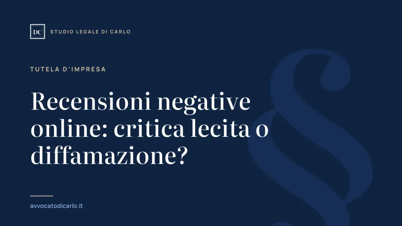 Recensioni negative online: critica lecita o diffamazione?